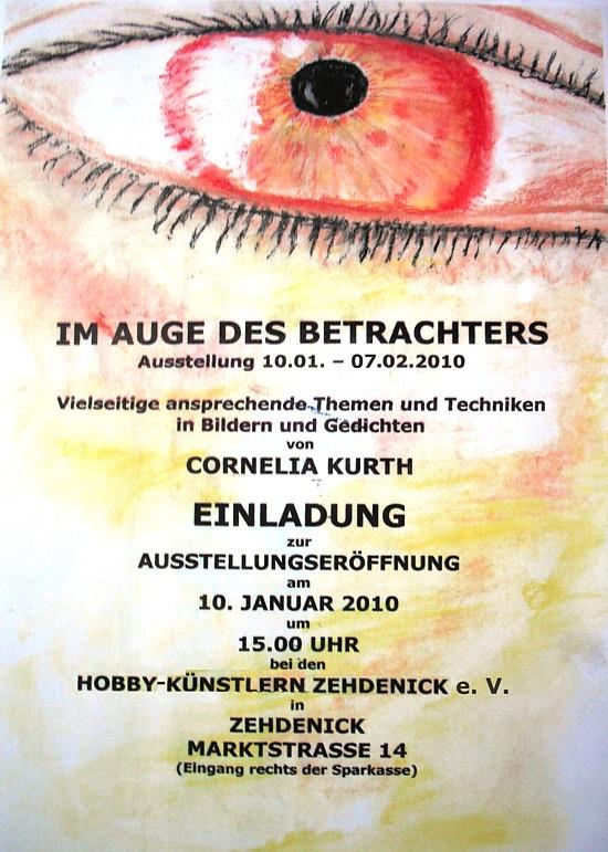 Plakat zur Ausstellung: Im Auge des Betrachters
