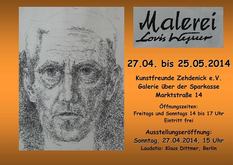 Plakat zur Ausstellung: Lovis Wegner - Freund und Frderer