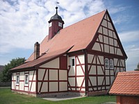 Kirche in Krewelin - Fachwerkbau von 1694